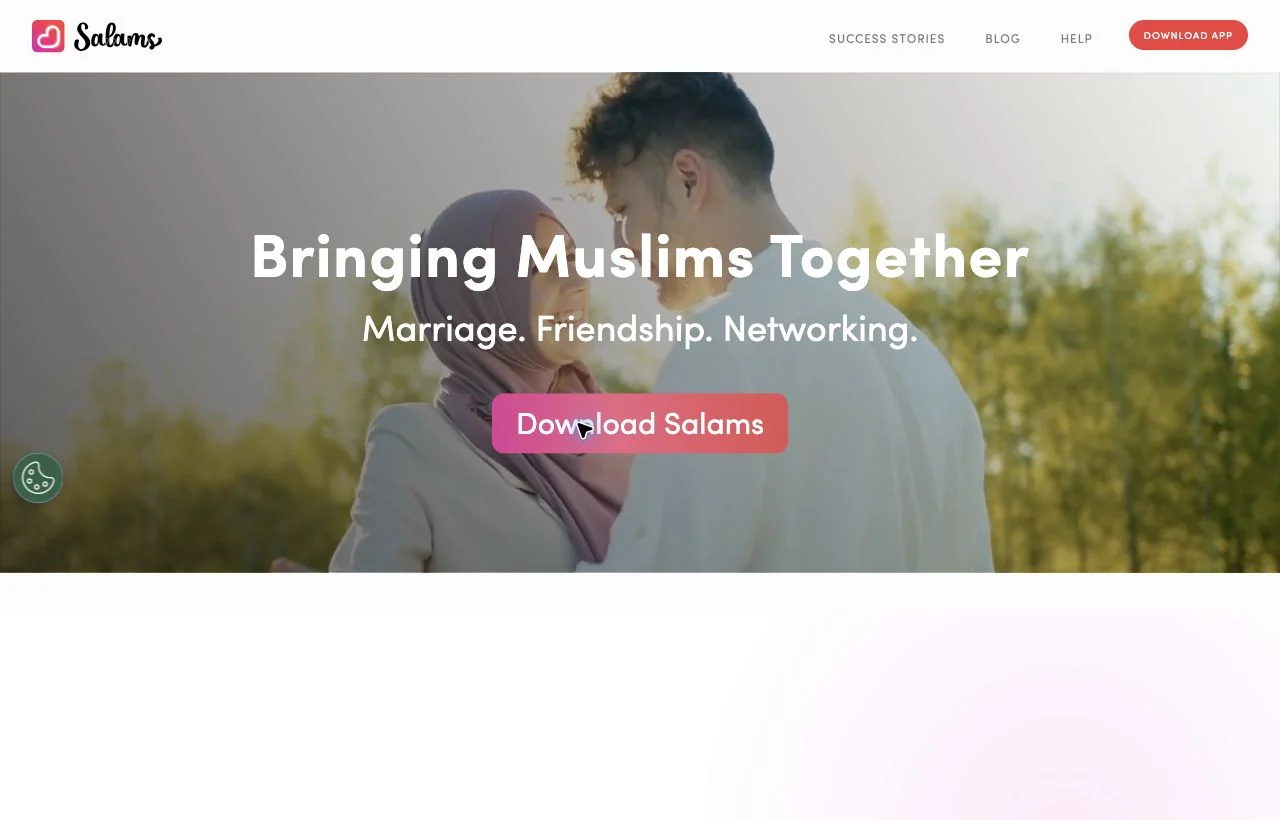 Salams homepage preview