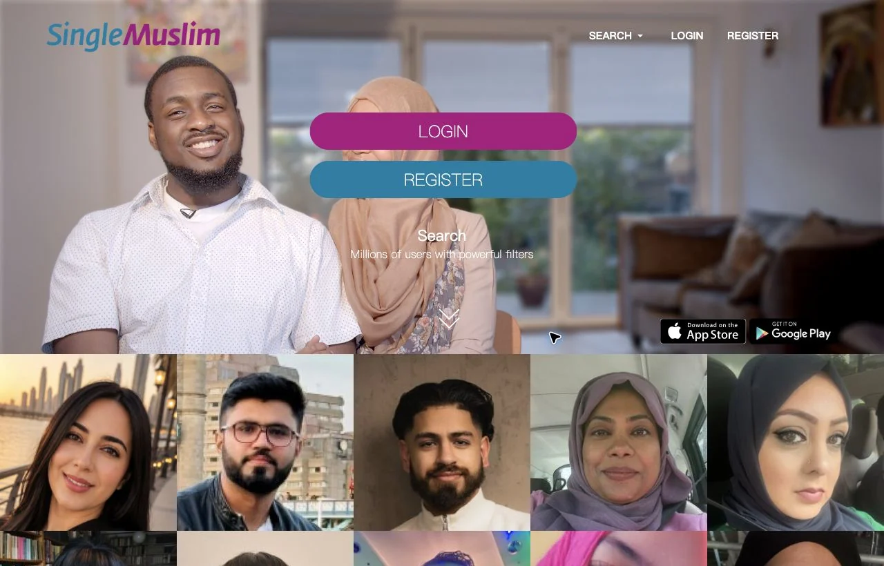 SingleMuslim homepage preview