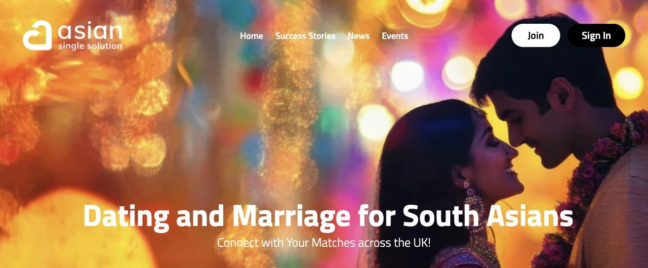 Asian Single Solution official website introducing South Asian dating and marriage across the UK
